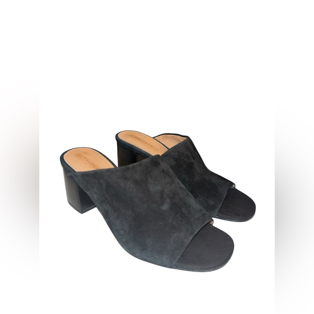 Halogen Faye Slide Suede Heels -Size 7